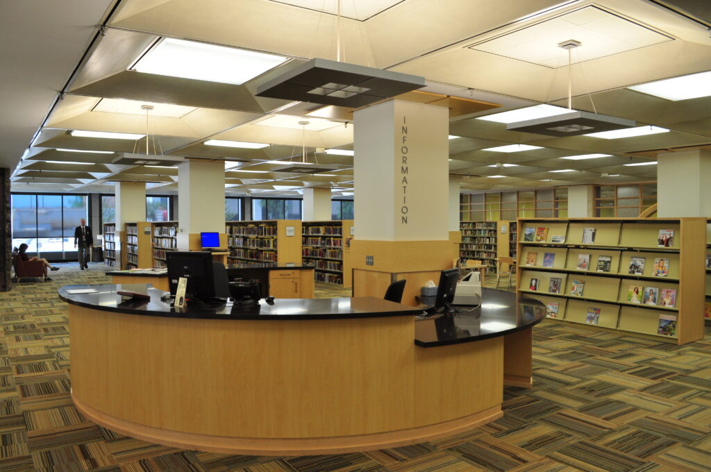 Library Renovation Incorporates Natural Light slide